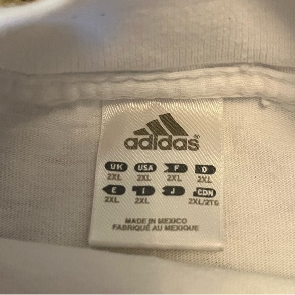 Kansas Jayhawks Adidas Crew Neck Long Sleeve Shirt Color White Size XXL - Picture 3 of 4